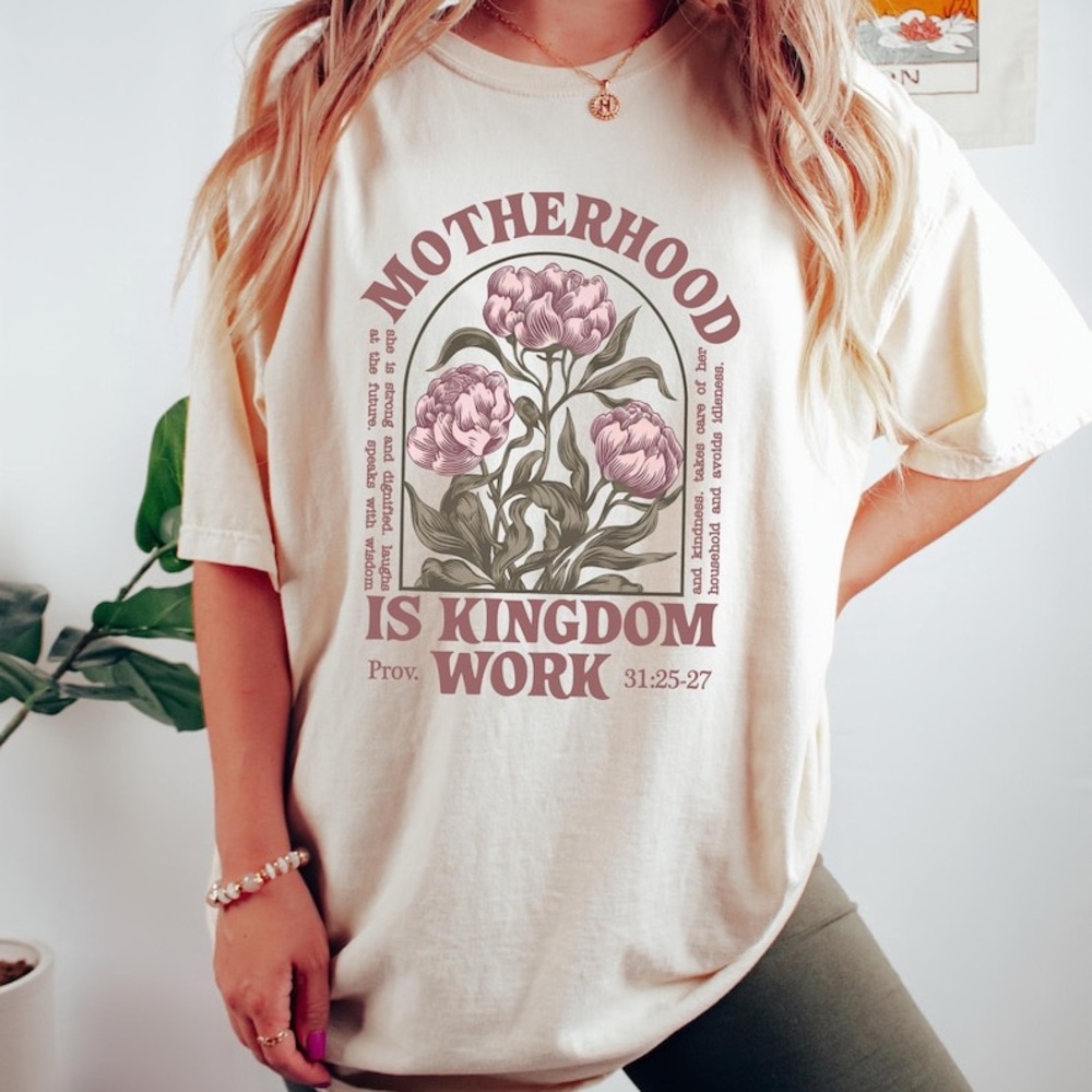 Motherhood Shirt, Mother Day Shirt, Christian Mom Gift, Religious Mom Shirt